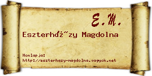 Eszterházy Magdolna névjegykártya